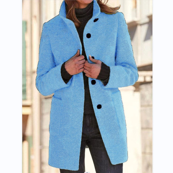 Adrienne — Manteau Long Femme Col Montant Poches Plaquées, Nelly Boutique — image 11