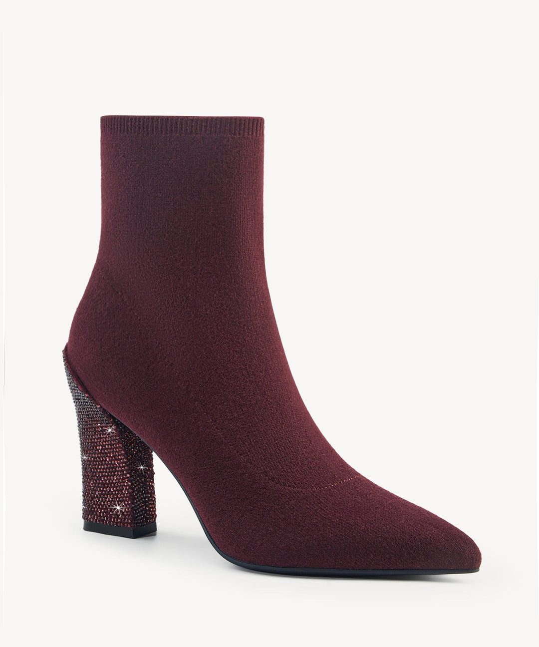 Agnès — Bottine à Talon Femme Chaussette Strass, Nelly Boutique — image 1
