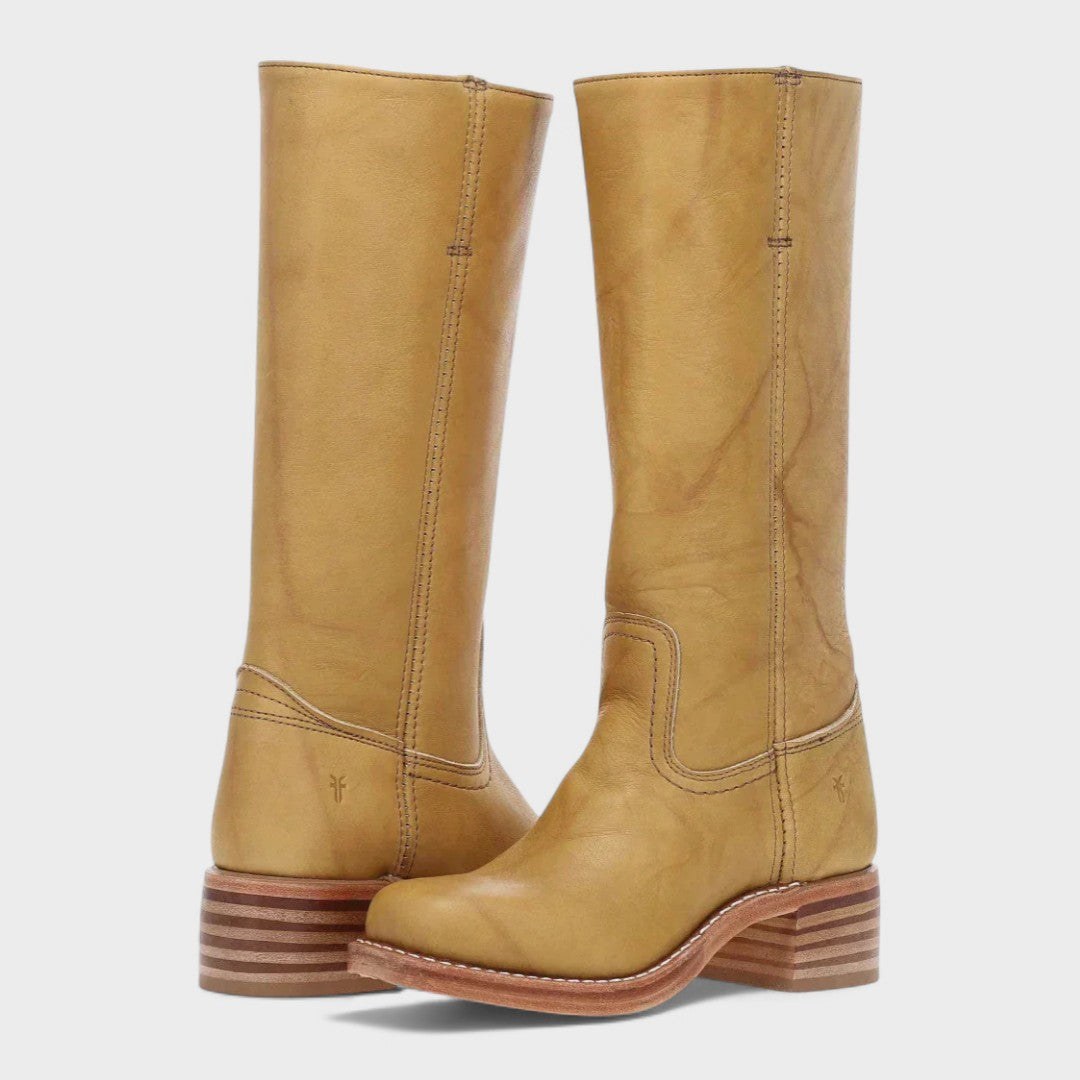 Albertine — Bottes Hautes Femme Zip Talon Carré Cuir, Nelly Boutique — image 3