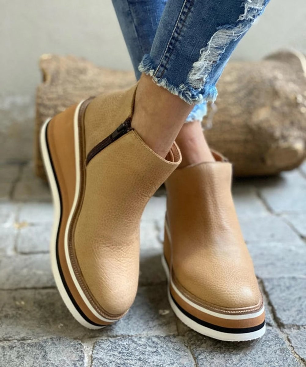 Ambre — Bottines Compensées Femme Plateforme Zip Simili Cuir, Nelly Boutique — image 5