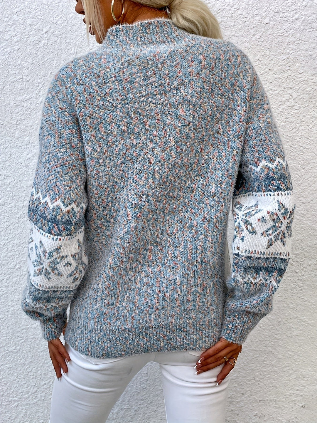 Ariane — Pull de Noel Femme Col Montant Maille Motif, Nelly Boutique — image 2