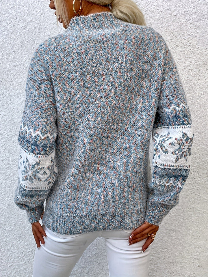 Ariane — Pull de Noel Femme Col Montant Maille Motif, Nelly Boutique — image 2