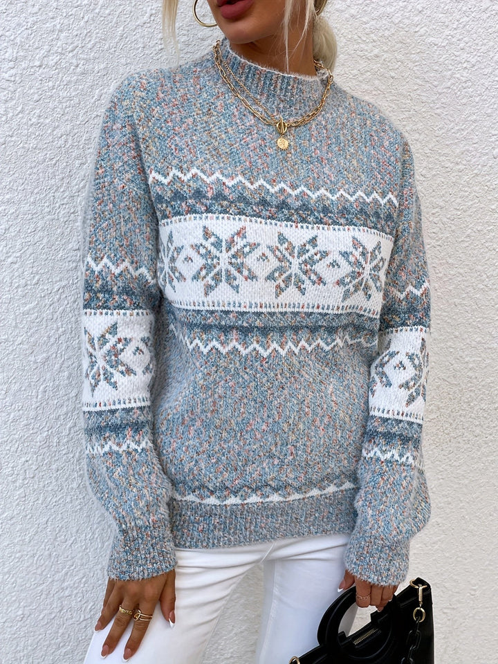 Ariane — Pull de Noel Femme Col Montant Maille Motif, Nelly Boutique — image 4