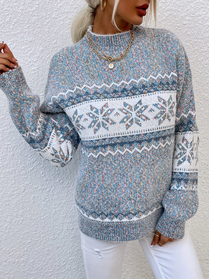 Ariane — Pull de Noel Femme Col Montant Maille Motif, Nelly Boutique — image 5