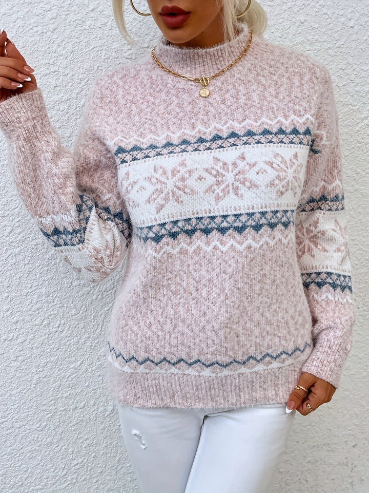 Ariane — Pull de Noel Femme Col Montant Maille Motif, Nelly Boutique — image 12