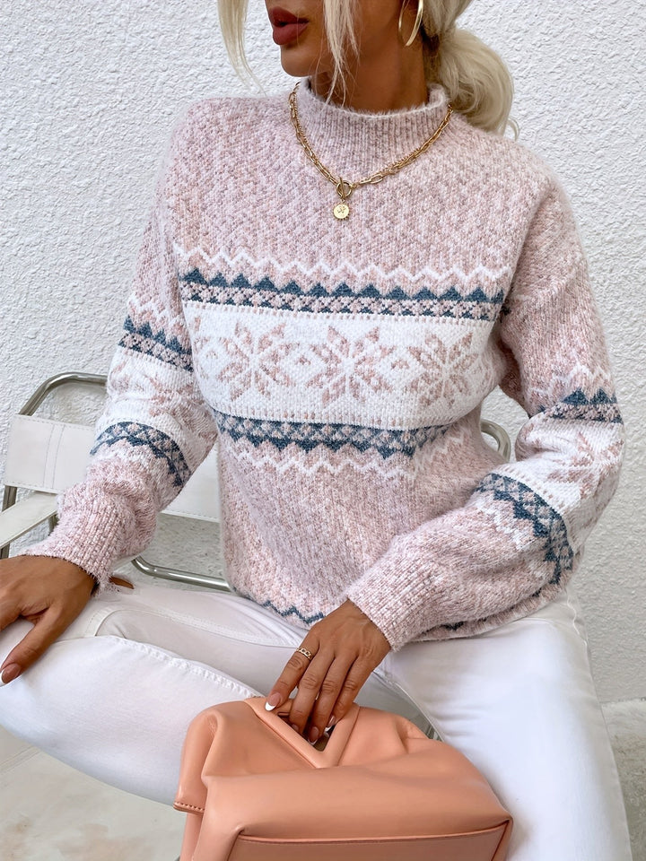 Ariane — Pull de Noel Femme Col Montant Maille Motif, Nelly Boutique — image 15