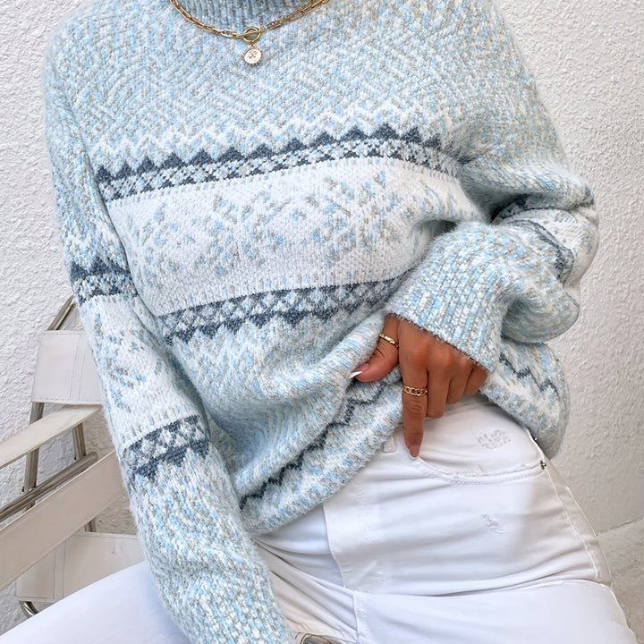 Ariane — Pull de Noel Femme Col Montant Maille Motif, Nelly Boutique — image 16