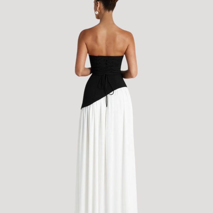 Armance — Robe de Soirée Femme Bustier Longue Plissée Fendue, Nelly Boutique — image 10