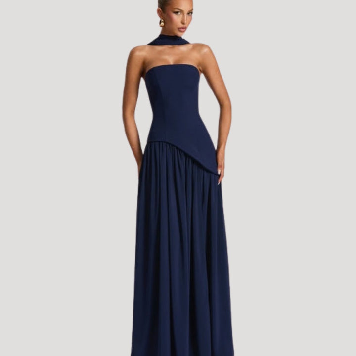 Armance — Robe de Soirée Femme Bustier Longue Plissée Fendue, Nelly Boutique — image 15
