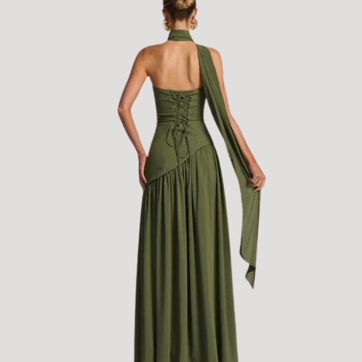 Armance — Robe de Soirée Femme Bustier Longue Plissée Fendue, Nelly Boutique — image 27