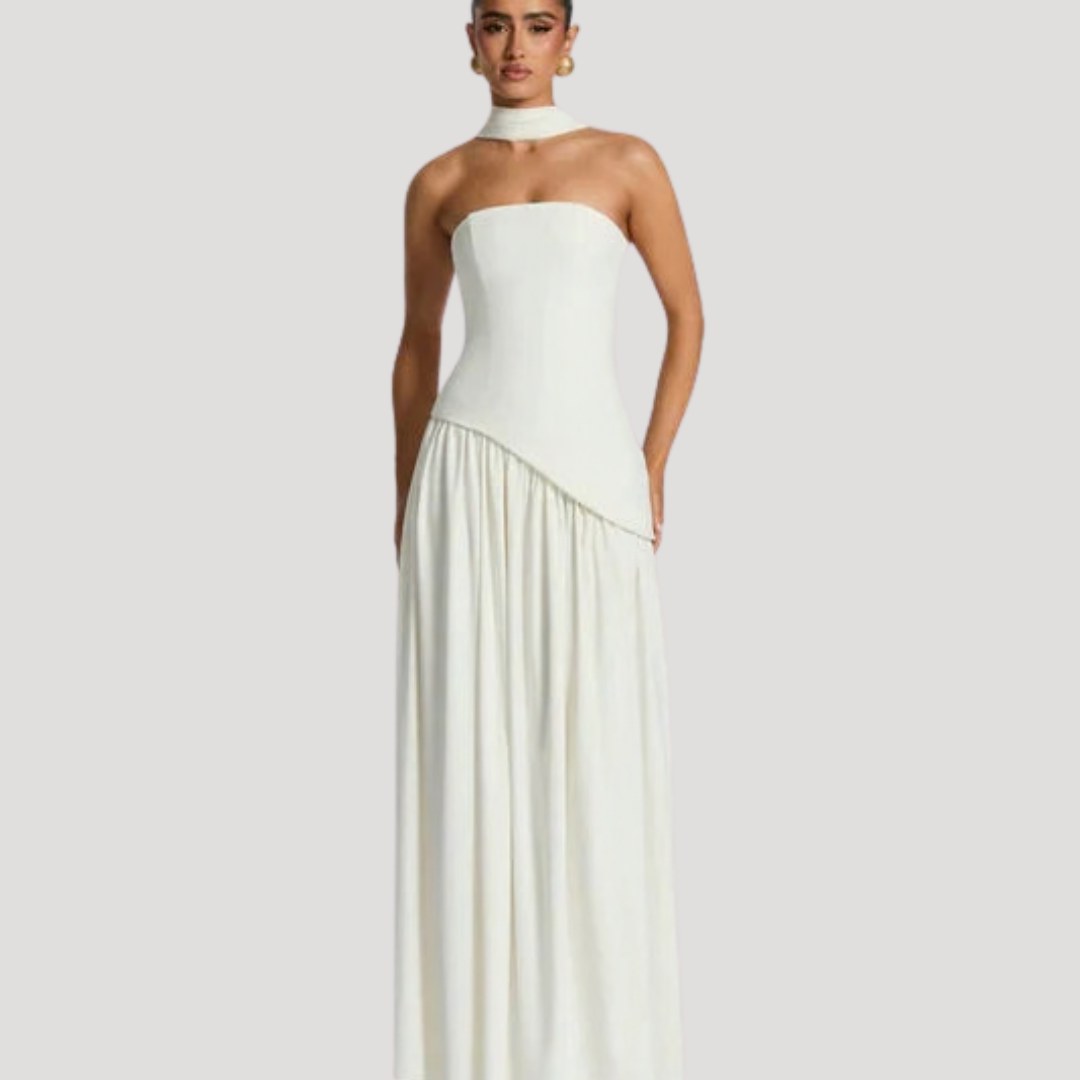 Armance — Robe de Soirée Femme Bustier Longue Plissée Fendue, Nelly Boutique — image 33