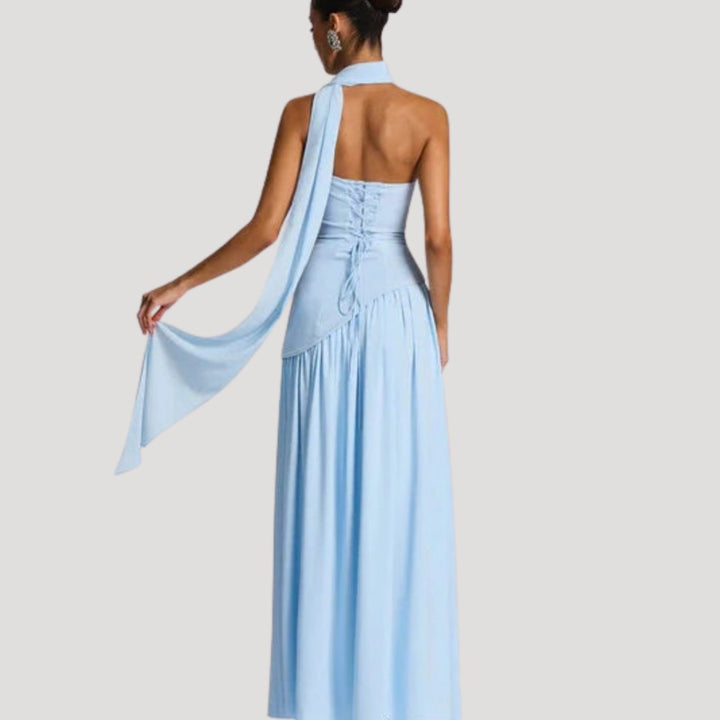 Armance — Robe de Soirée Femme Bustier Longue Plissée Fendue, Nelly Boutique — image 37
