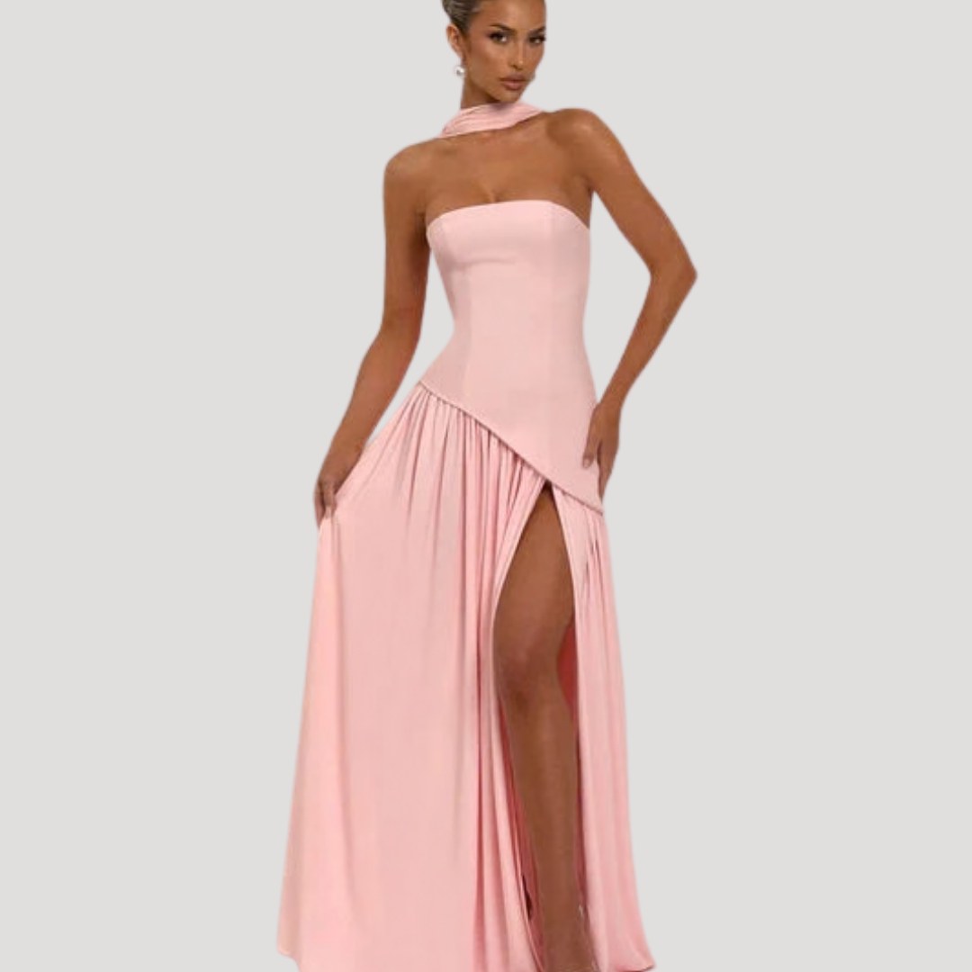 Armance — Robe de Soirée Femme Bustier Longue Plissée Fendue, Nelly Boutique — image 47
