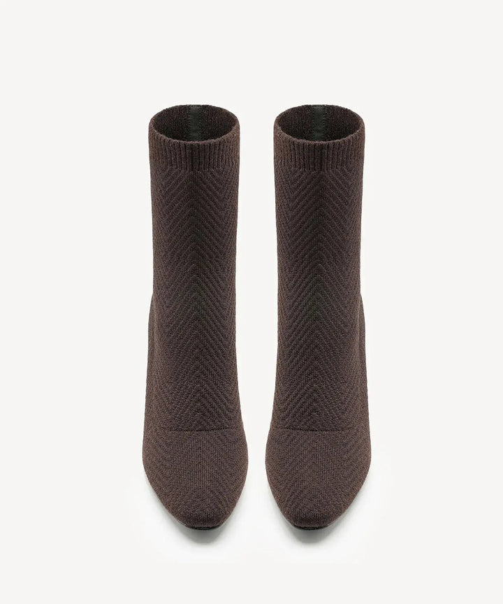 Axelle — Bottine à Talon Femme Chaussette Maille, Nelly Boutique — image 6