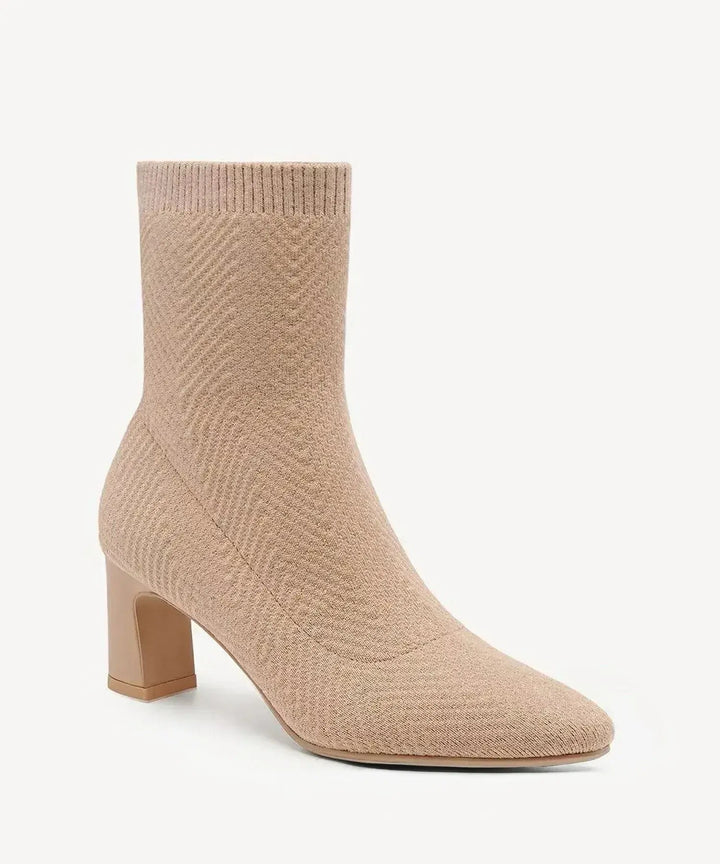 Axelle — Bottine à Talon Femme Chaussette Maille, Nelly Boutique — image 9
