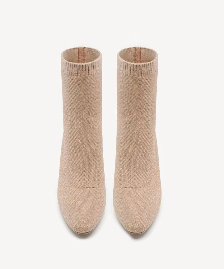 Axelle — Bottine à Talon Femme Chaussette Maille, Nelly Boutique — image 10