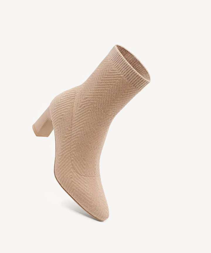 Axelle — Bottine à Talon Femme Chaussette Maille, Nelly Boutique — image 11