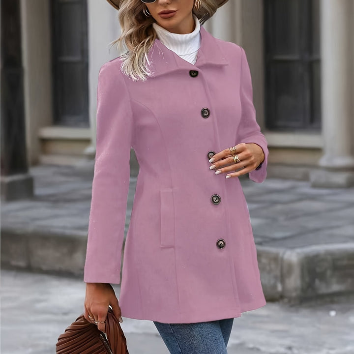 Béatrice — Manteau Femme Cintré Col Montant Boutonné, Nelly Boutique — image 1