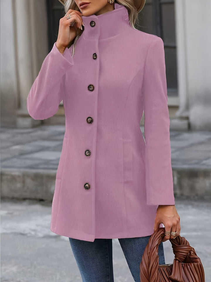 Béatrice — Manteau Femme Cintré Col Montant Boutonné, Nelly Boutique — image 3