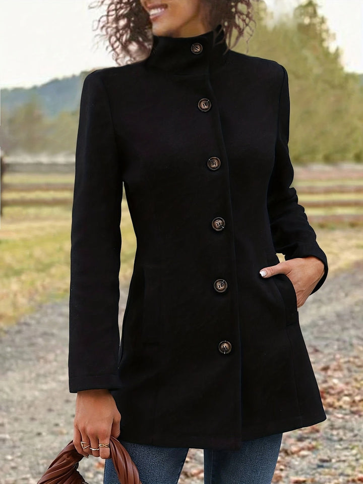 Béatrice — Manteau Femme Cintré Col Montant Boutonné, Nelly Boutique — image 22