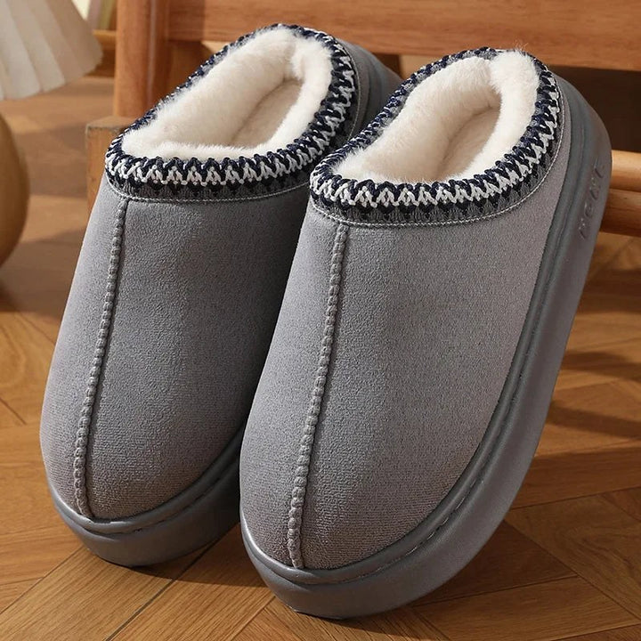 Bernadette — Pantoufles Femme Hiver Plateforme Daim Fourrure, Nelly Boutique — image 2