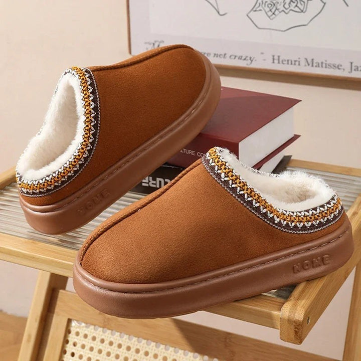 Bernadette — Pantoufles Femme Hiver Plateforme Daim Fourrure, Nelly Boutique — image 6