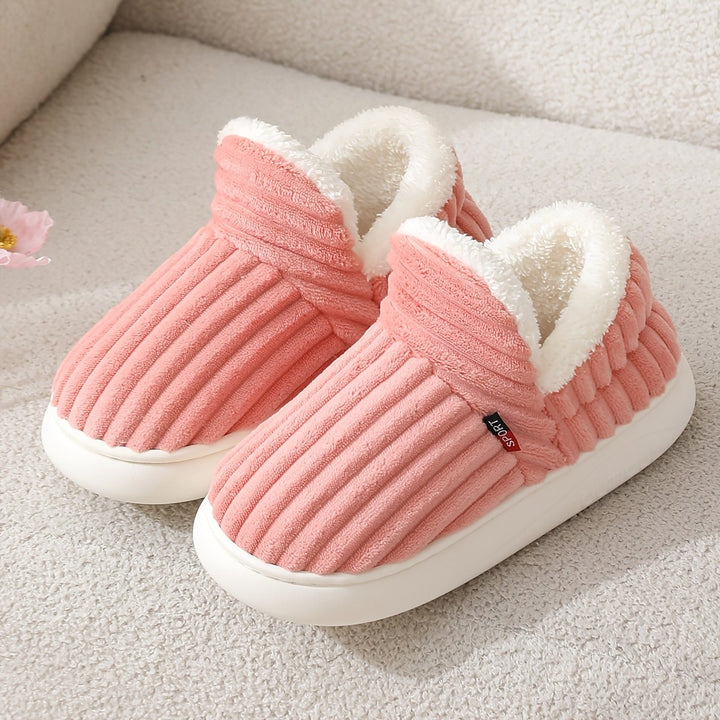 Bertrande — Chaussons Femme Fourrés en Velours Côtelé à Semelle Souple, Nelly Boutique — image 5
