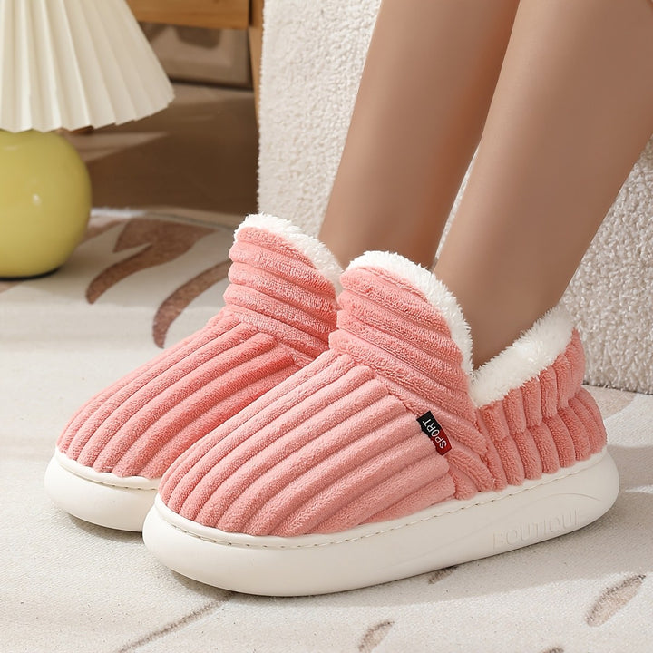 Bertrande — Chaussons Femme Fourrés en Velours Côtelé à Semelle Souple, Nelly Boutique — image 7