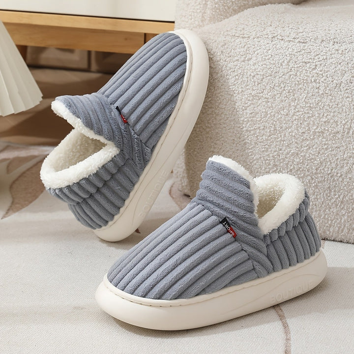 Bertrande — Chaussons Femme Fourrés en Velours Côtelé à Semelle Souple, Nelly Boutique — image 10