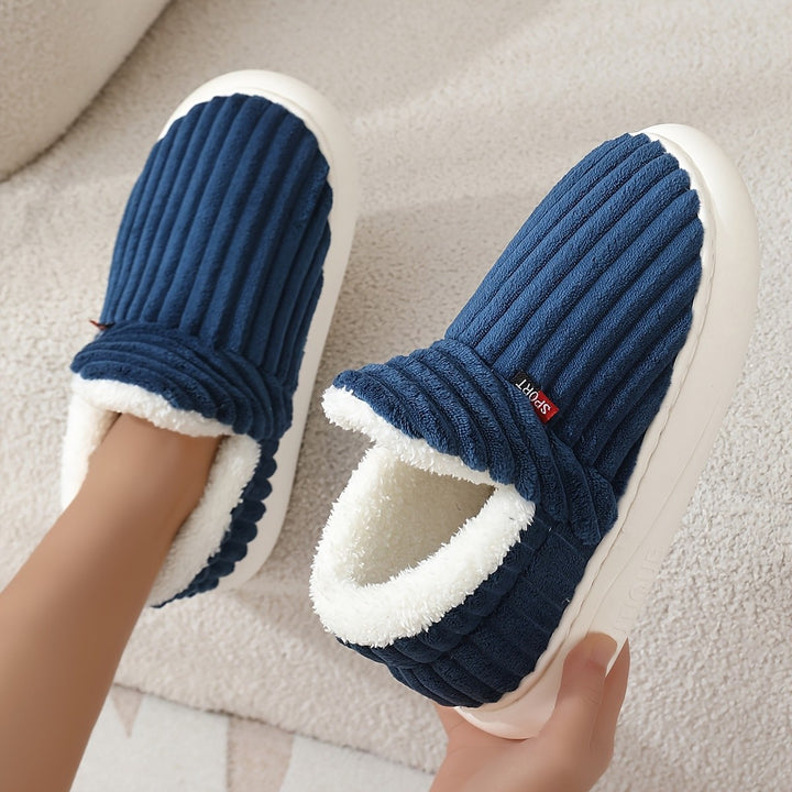 Bertrande — Chaussons Femme Fourrés en Velours Côtelé à Semelle Souple, Nelly Boutique — image 16