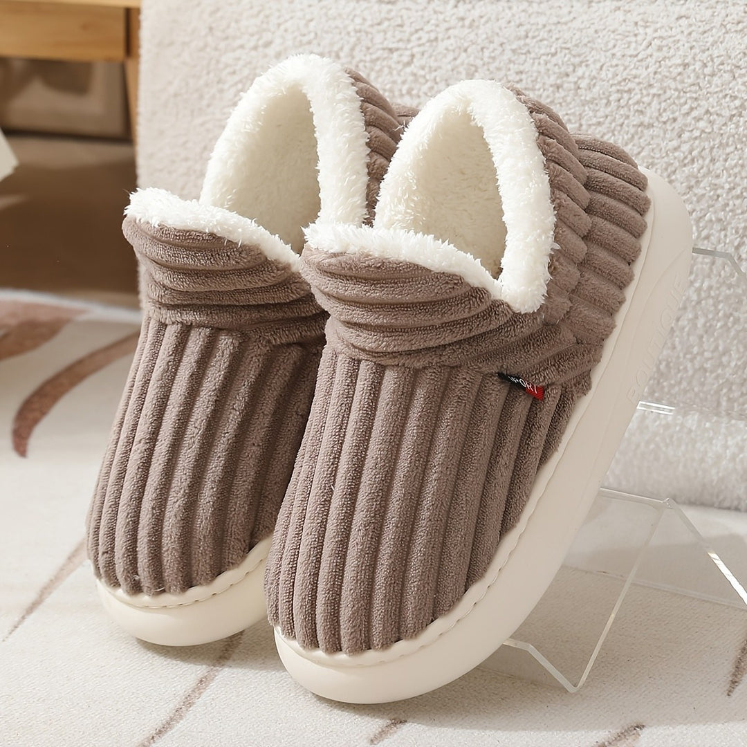Bertrande — Chaussons Femme Fourrés en Velours Côtelé à Semelle Souple, Nelly Boutique — image 17