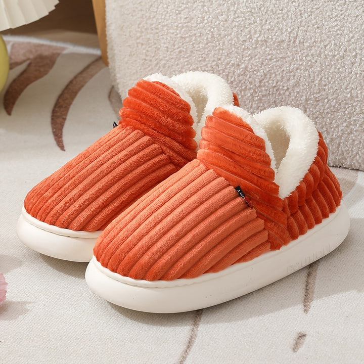 Bertrande — Chaussons Femme Fourrés en Velours Côtelé à Semelle Souple, Nelly Boutique — image 21