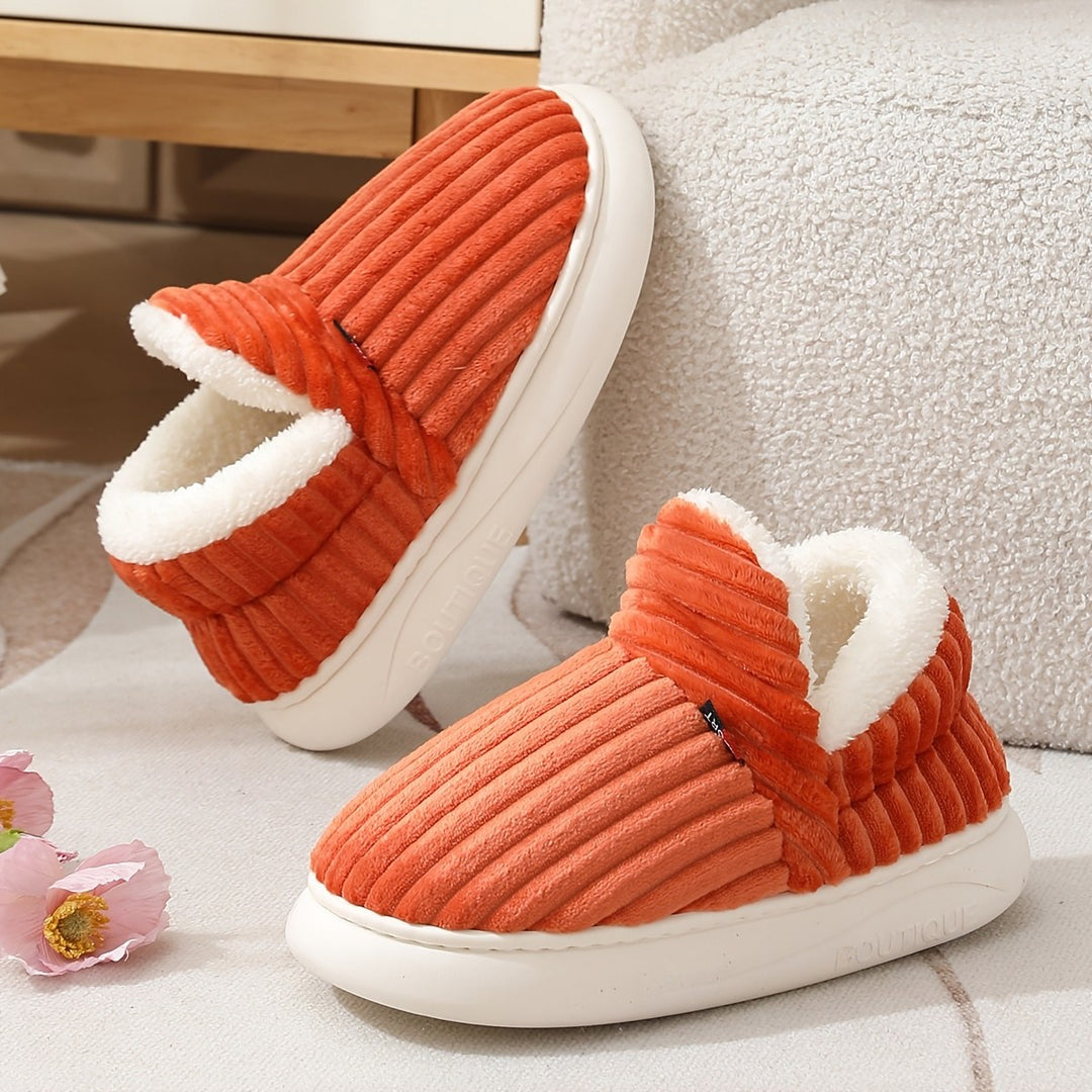 Bertrande — Chaussons Femme Fourrés en Velours Côtelé à Semelle Souple, Nelly Boutique — image 22