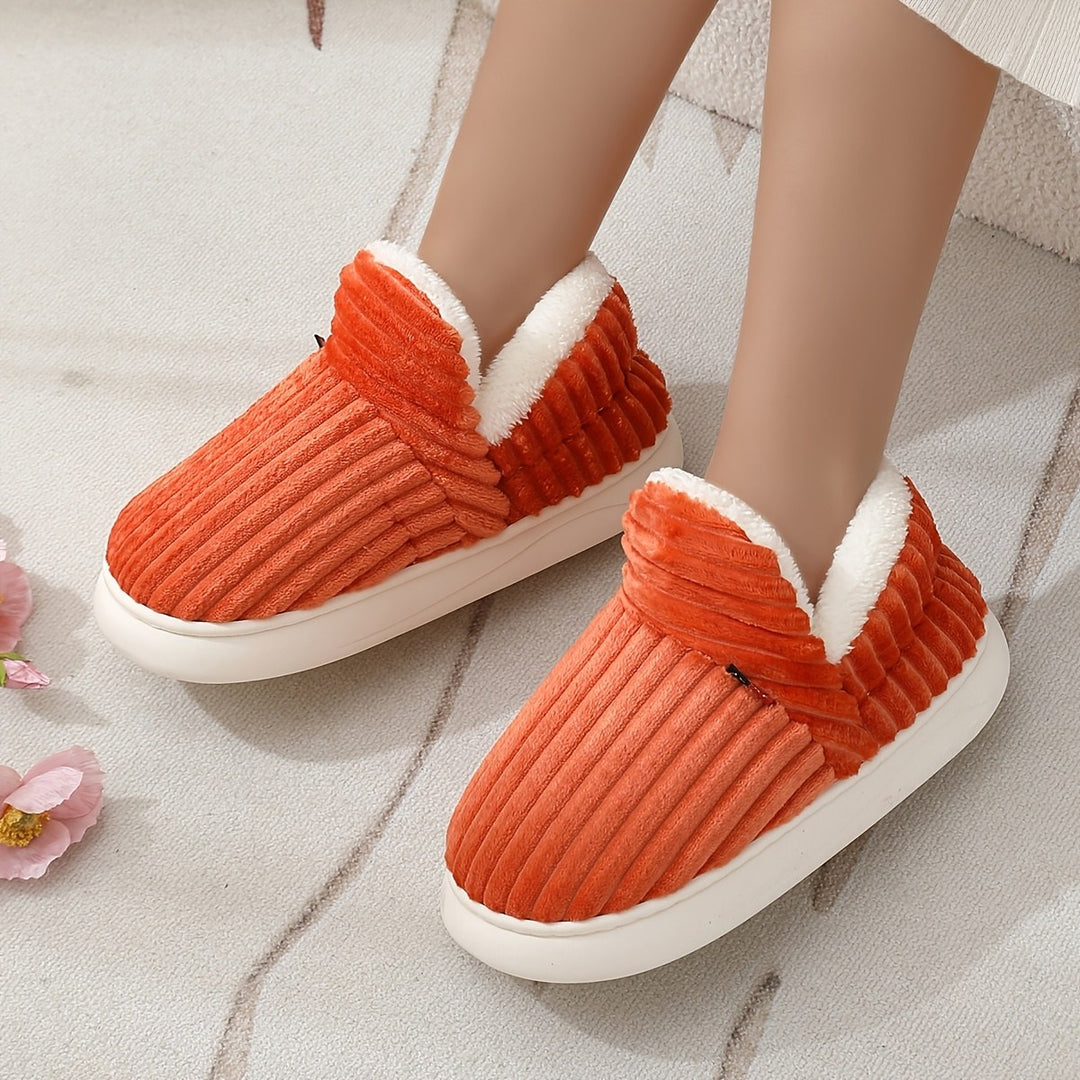 Bertrande — Chaussons Femme Fourrés en Velours Côtelé à Semelle Souple, Nelly Boutique — image 23