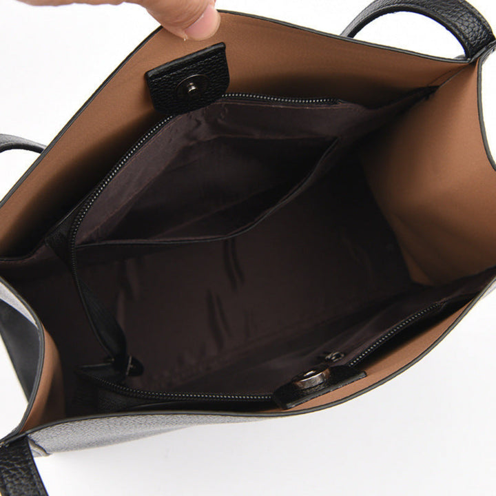 Blanche — Grand Sac Cuir Femme Porté Épaule, Nelly Boutique — image 5