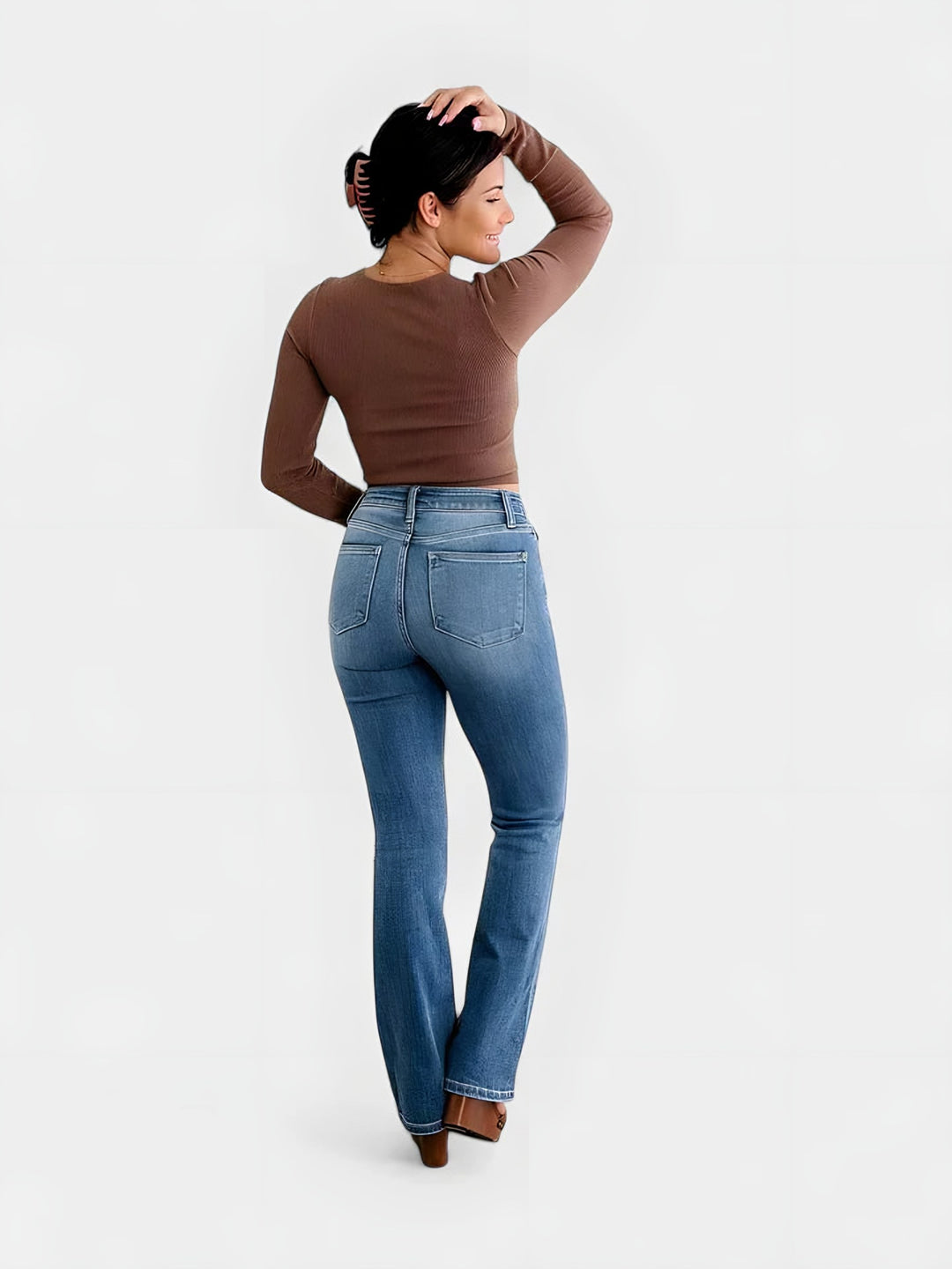 Capucine — Jean Bootcut Femme Ventre Plat, Nelly Boutique — image 3