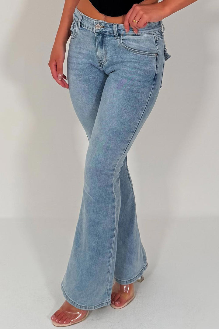Céleste — Jean Bootcut Femme Taille Basse Stretch, Nelly Boutique — image 2