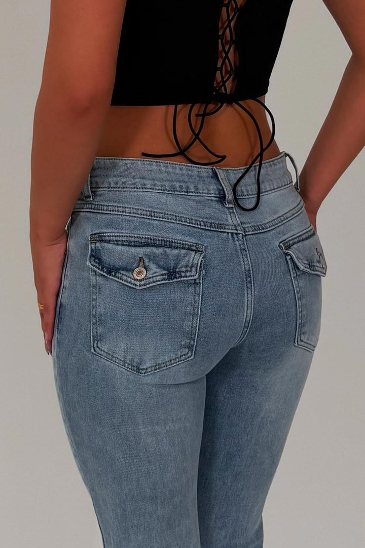 Céleste — Jean Bootcut Femme Taille Basse Stretch, Nelly Boutique — image 3