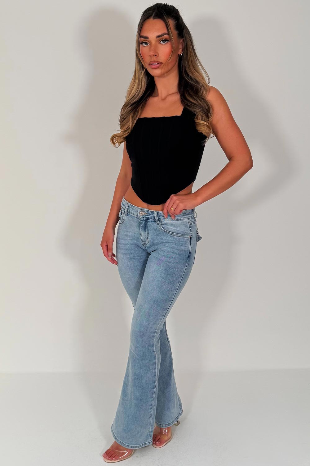Céleste — Jean Bootcut Femme Taille Basse Stretch, Nelly Boutique — image 8