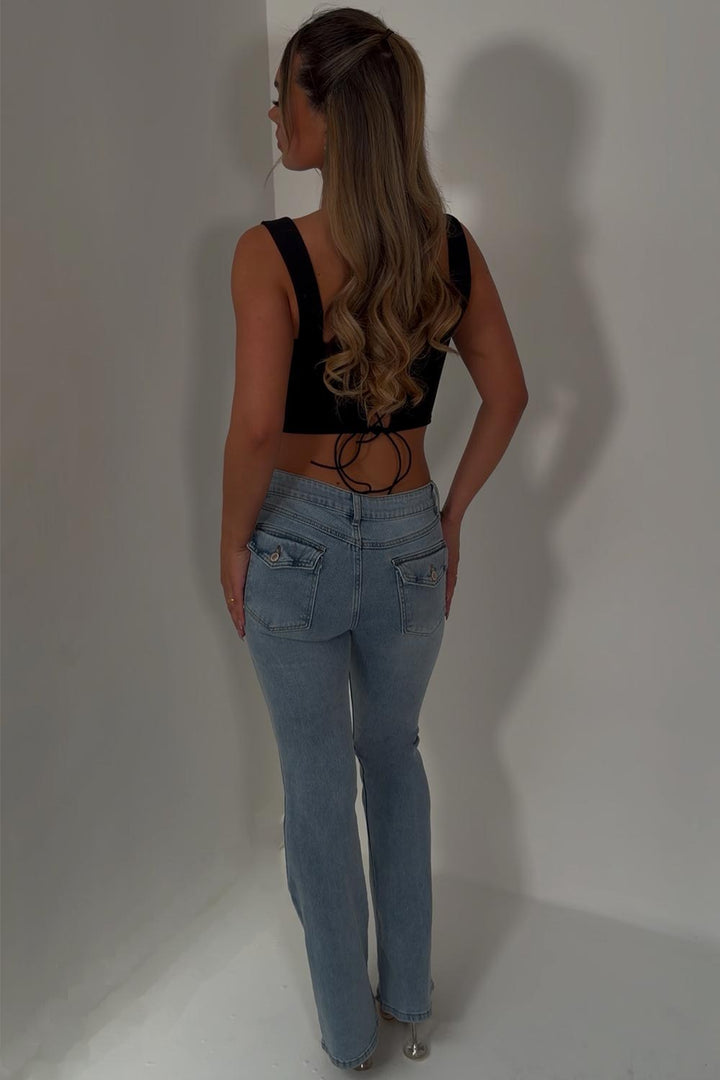 Céleste — Jean Bootcut Femme Taille Basse Stretch, Nelly Boutique — image 11