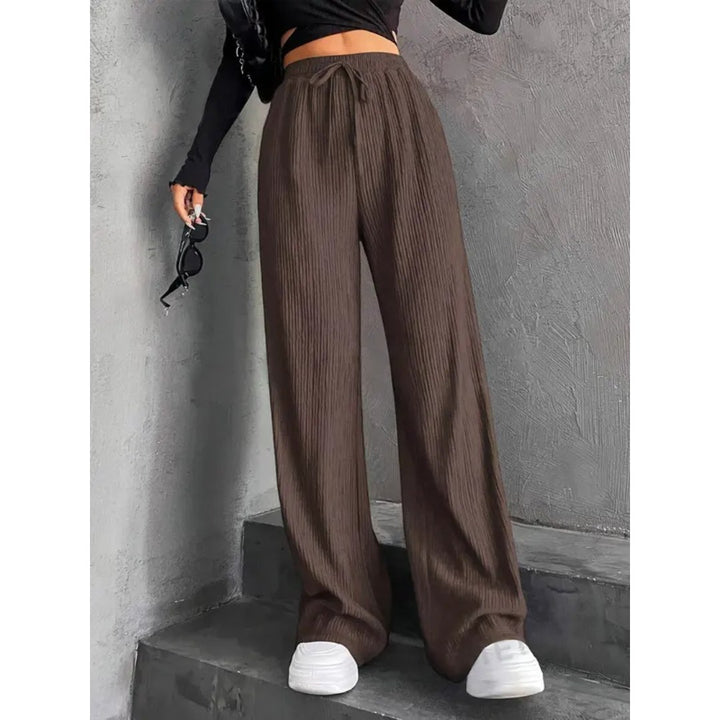 Christelle — Pantalon Femme Ample Taille Élastique Droit, Nelly Boutique — image 2