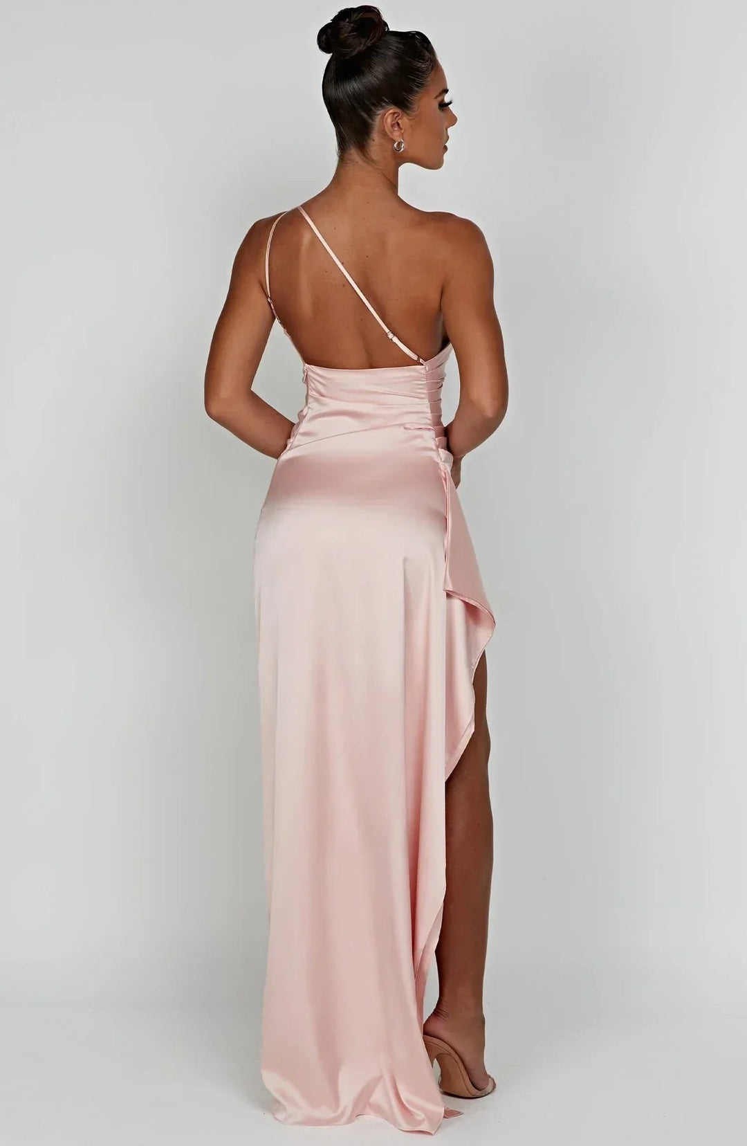 Claudine — Robe de Soirée Femme Satin Épaule Fendue, Nelly Boutique — image 13