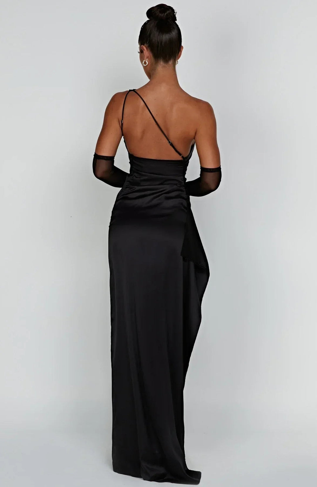 Claudine — Robe de Soirée Femme Satin Épaule Fendue, Nelly Boutique — image 25