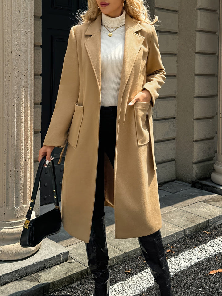 Colette — Manteau Femme Long Ceinturé Col Tailleur, Nelly Boutique — image 4