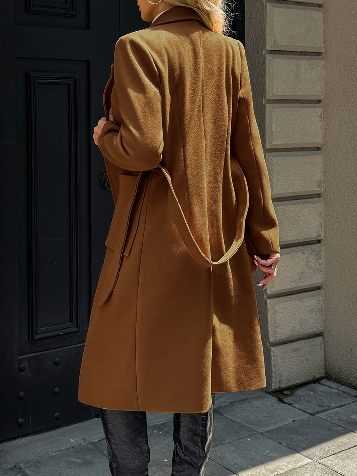 Colette — Manteau Femme Long Ceinturé Col Tailleur, Nelly Boutique — image 7