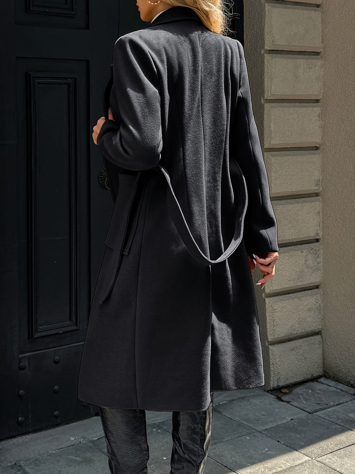 Colette — Manteau Femme Long Ceinturé Col Tailleur, Nelly Boutique — image 14