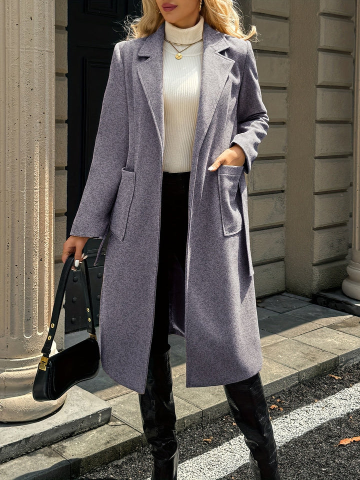 Colette — Manteau Femme Long Ceinturé Col Tailleur, Nelly Boutique — image 20