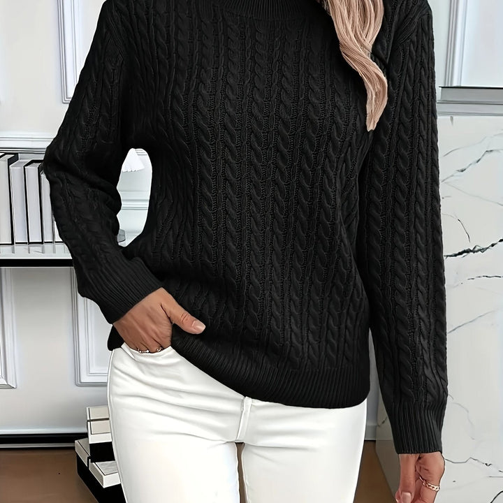 Danièle — Pulls Femme Torsadé Col Rond Maille Fine, Nelly Boutique — image 12