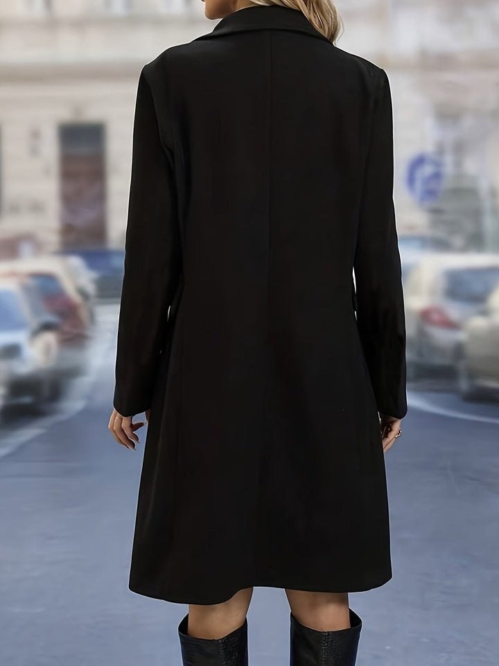Delphine — Manteau Mi Long Femme Hiver Droit Col Tailleur, Nelly Boutique — image 5