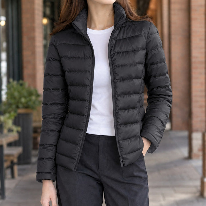 Diane — Doudoune Cintrée Femme Légère Col Montant, Nelly Boutique — image 3